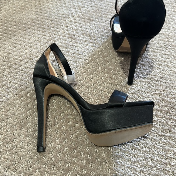 BLACK heels size 35 high 22cm NEW - Picture 4 of 5